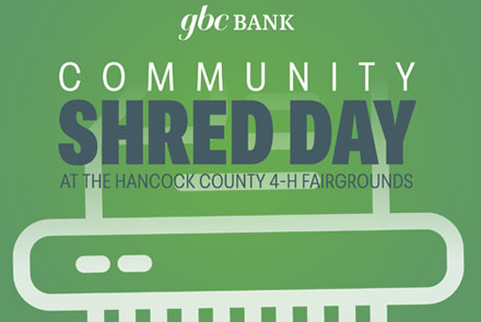 GBC Community Shred Day Schedule